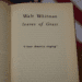 weathered copy of Walt Whitman's "Leaves of Grass"