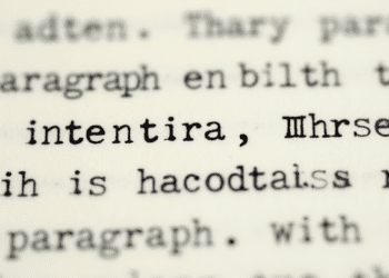 portion of a typed or handwritten manuscript page with clearly visible paragraph indentations. It would visually demonstrate the concept of indentation and give readers a tangible image of what a properly formatted manuscript looks like