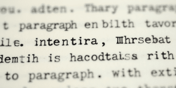 portion of a typed or handwritten manuscript page with clearly visible paragraph indentations. It would visually demonstrate the concept of indentation and give readers a tangible image of what a properly formatted manuscript looks like