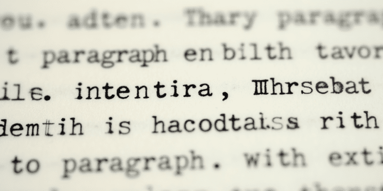 portion of a typed or handwritten manuscript page with clearly visible paragraph indentations. It would visually demonstrate the concept of indentation and give readers a tangible image of what a properly formatted manuscript looks like