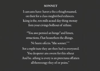 Sonnet poetry structure and composition