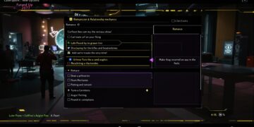 Romance options and relationship mechanics in Cyberpunk 2077 video game