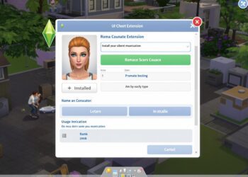 The Sims 4 UI Cheats Extension mod installation and usage guide for romance manipulation