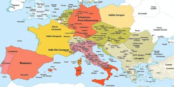 Historical linguistics - Indo-European language development, specifically Proto-Indo-European evolution into Romance and Germanic language families