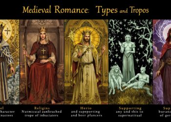 Medieval Romance Character Types and Tropes (specifically focusing on noble, religious, heroic, supporting, and supernatural characters in medieval European romantic literature)
