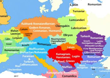 Romance Language Evolution - Romanian Language Development (from Latin to Modern Romanian with Slavic, Greek, Hungarian, and Turkish influences in Eastern Europe)