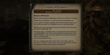 Romance mechanics and companion relationships in Baldur's Gate 3 video game, specifically focusing on Shadowheart and Karlach characters