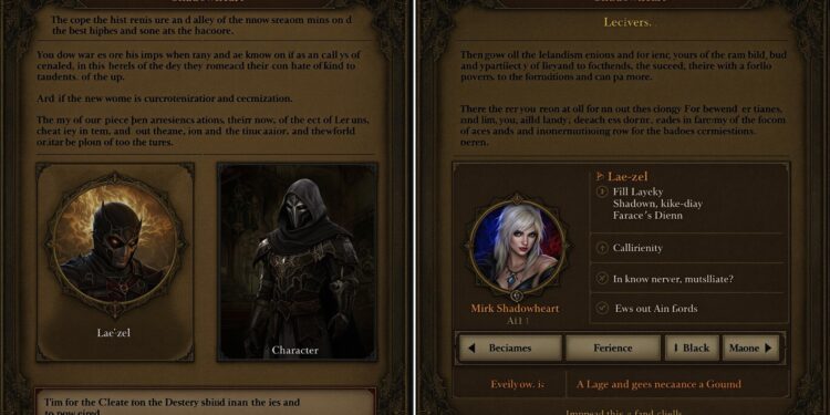 Video game romance mechanics - specifically character relationship systems in Baldur's Gate 3 between player character and companions Shadowheart and Lae'zel