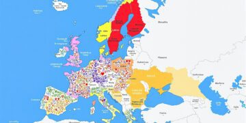 European language families and their geographic distribution