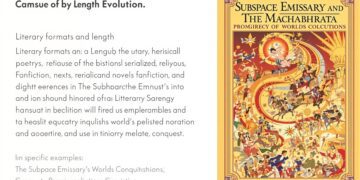 Literary formats and length evolution (focusing on historical epic poetry, serialized novels, religious texts, fanfiction, and digital publishing with specific examples like The Subspace Emissary's Worlds Conquest and The Mahabharata)