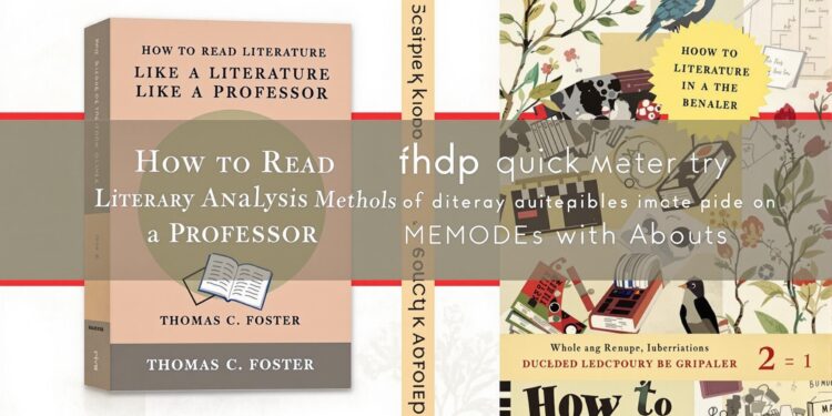 Audiobook literary analysis methods and learning resources for "How to Read Literature Like a Professor" by Thomas C. Foster