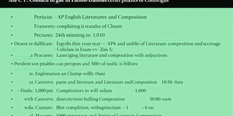 AP English Literature and Composition Exam Structure and Timing